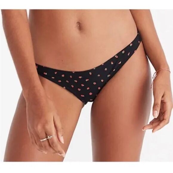 Madewell Strawberry Swimsuit Bikini Bottoms - Picture 1 of 4